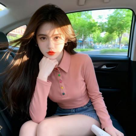 FA46373# 秋季新款韩版时尚纽扣翻领polo衫气质修身百搭长袖上衣女 服裝批發女裝批發服飾貨源