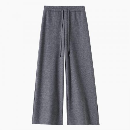 FA46405# 秋冬新款高腰运动软糯拖地裤女加绒羊绒休闲直筒阔腿裤 服裝批發女裝批發服飾貨源