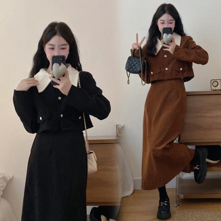 FA46446# 灯芯绒两件套...