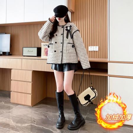 FA46543# 小香风复合银狐绒