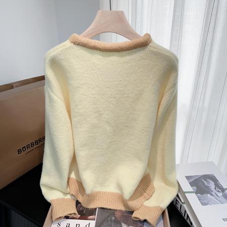 FA46597# 小香风蝴蝶结毛衣外套女秋冬新款特别漂亮显白针织开衫上衣