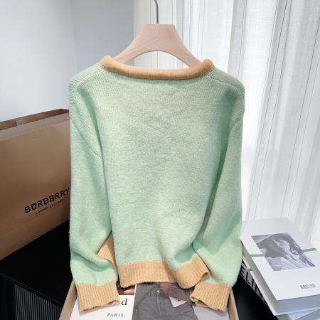 FA46597# 小香风蝴蝶结毛衣外套女秋冬新款特别漂亮显白针织开衫上衣