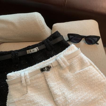 FA46605# 秋冬复古小香风短裤靴裤