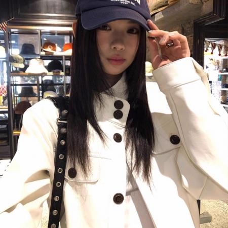 FA46665# 美式复古工装单排扣撞色立领外套女秋季新款百搭宽松休闲夹克潮 服裝批發女裝批發服飾貨源