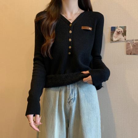 FA46758# 胖MM大码秋冬加绒加厚一体绒贴标毛衣显瘦针织打底衫 服裝批發女裝批發服飾貨源