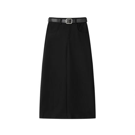 FA46787# 新款大码毛呢半身裙子胖mm遮肚显瘦包臀裙女梨型身材高腰秋冬 服裝批發女裝批發服飾貨源