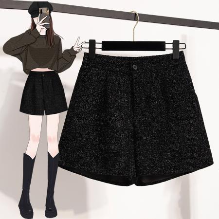 FA46791# 大码黑色短裤...