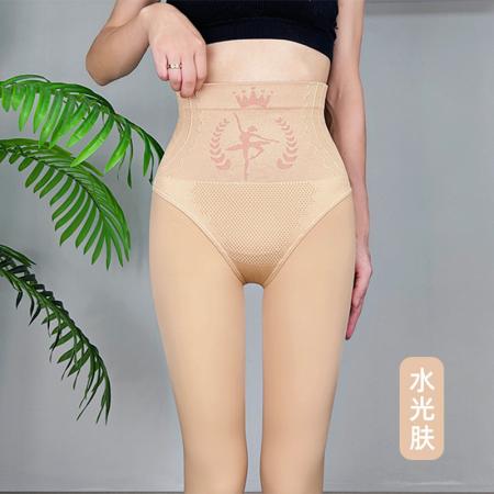 FA46794# 秋冬水光袜光腿神器加绒加厚打底裤高腰收腹不掉档胖mm连裤袜 服裝批發女裝批發服飾貨源
