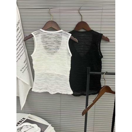 FA46797# 大码秋冬磨毛纯欲镂空美背背心女带胸垫胖mm打底上衣可外穿吊带 服裝批發女裝批發服飾貨源