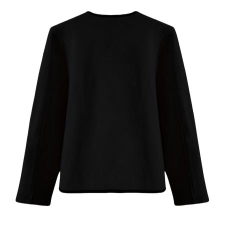 FA46809# 春秋新款显白气质大码小香风女时尚镶边百搭短款外套女 服裝批發女裝批發服飾貨源