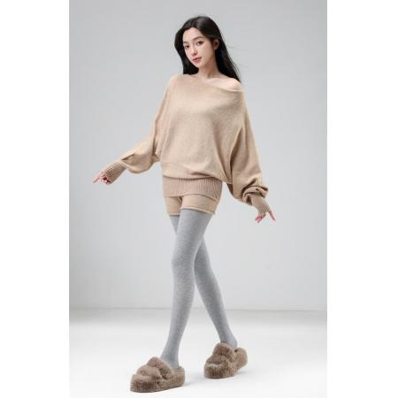 FA46766# 自发热棉细竖条保暖秋裤女内穿线裤衬裤秋冬季发热紧身打底裤外穿  服裝批發女裝批發服飾貨源