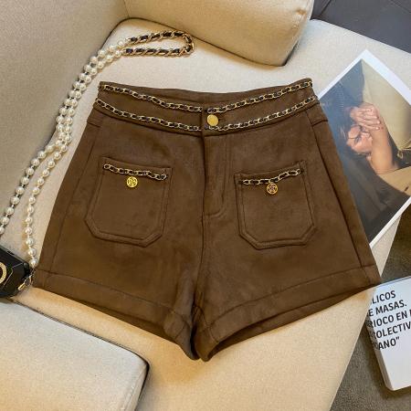 FA46887# 秋冬设计感高腰显瘦辣妹外穿A字阔腿靴裤  服裝批發女裝批發服飾貨源