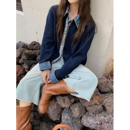 FA46913# 牛仔polo...