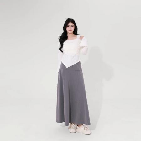 FA46980# 曼乐之城蛋妹观与大码女装微胖mm显瘦秋方领衬衫上衣 服裝批發女裝批發服飾貨源