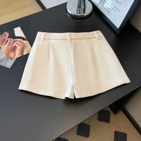 A字厚实斜纹料短裙裤女秋冬基础百搭显瘦四色中高腰短裤 服裝批發女裝批發服飾貨源