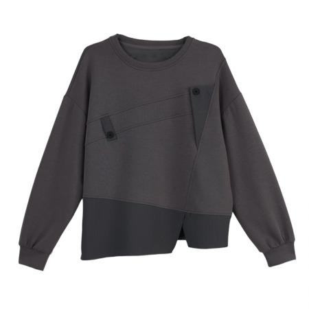 FA47098# 秋装新款时尚简约宽松型胖MM洋气T恤气质显瘦大码上衣 服裝批發女裝批發服飾貨源