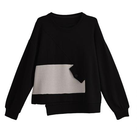 FA47099# 秋装新款时尚百搭宽松型胖MM洋气T恤气质显瘦大码上衣 服裝批發女裝批發服飾貨源