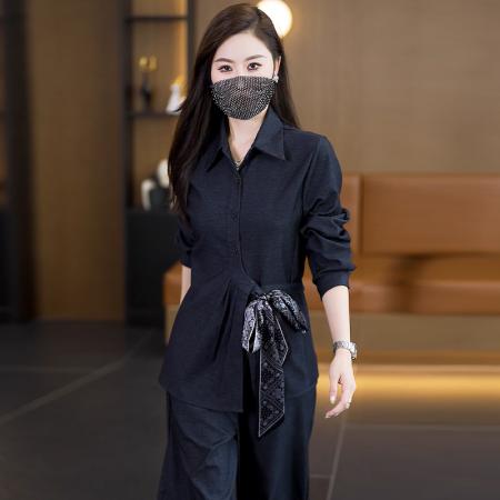 FA47102# 秋装新款时尚气质大码女装两件套气质显瘦胖妹妹洋气套装 服裝批發女裝批發服飾貨源