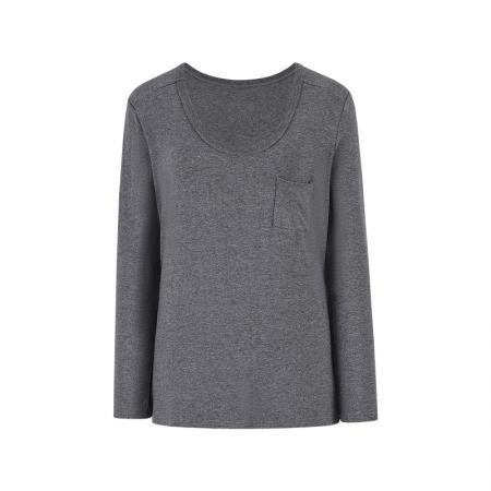 FA47107# -白色纯棉长袖T恤秋冬女装纯欲辣妹修身显瘦打底上衣 服裝批發女裝批發服飾貨源