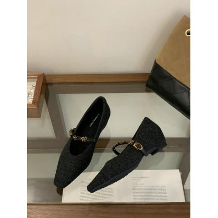 X-32894# 法式玫瑰四季通勤单鞋女内增高毛呢秋冬新款复古玛丽珍女鞋 鞋子批发女鞋批发货源