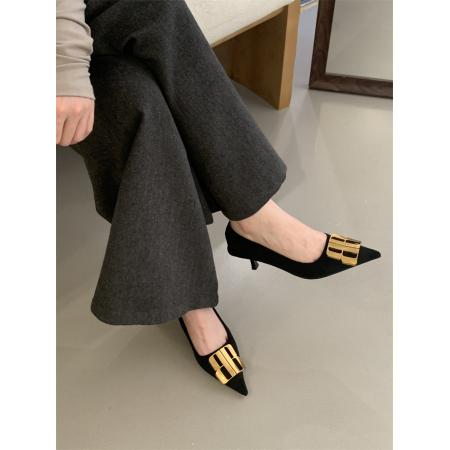 X-32909# 四季单鞋细跟尖头女秋鞋35-40码 鞋子批发女鞋批发货源