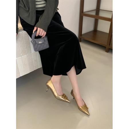 X-32910# 四季单鞋细跟尖头女秋鞋35-40码 鞋子批发女鞋批发货源