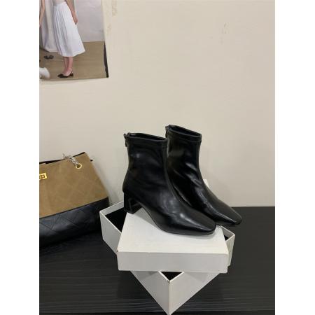 X-32915# 粗跟女靴子35-40码 鞋子批发女鞋批发货源