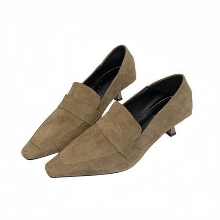 X-32917# 款细跟方头秋鞋单鞋35-40码 鞋子批发女鞋批发货源