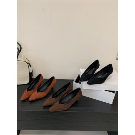 X-32921# 款细跟方头秋鞋单鞋35-40码 鞋子批发女鞋批发货源