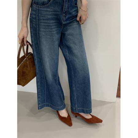 X-32921# 款细跟方头秋鞋单鞋35-40码 鞋子批发女鞋批发货源