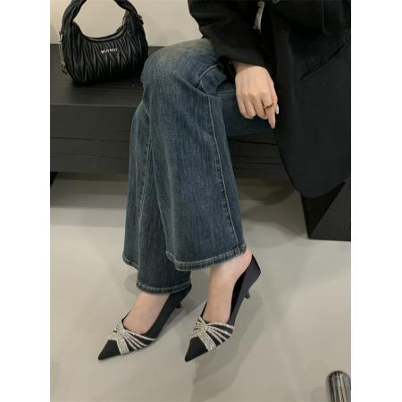 X-32926# 四季单鞋细跟尖头女秋鞋35-40码 鞋子批发女鞋批发货源