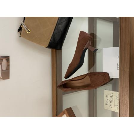 X-32931# 新款秋季时尚百搭气质复古方头绒面高跟舒适通勤单鞋女 鞋子批发女鞋批发货源