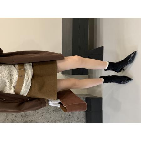 X-32935# 新款秋冬新绒面短靴时尚简约款细跟中跟气质百搭瘦瘦靴 鞋子批发女鞋批发货源