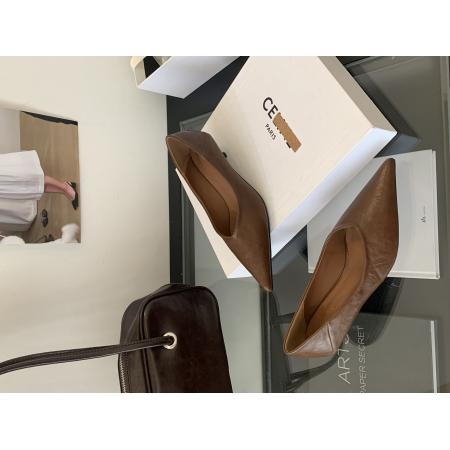 X-32937# 新款尖头简约浅口细跟高跟单鞋一脚蹬时尚软底通勤舒适单鞋女 鞋子批发女鞋批发货源