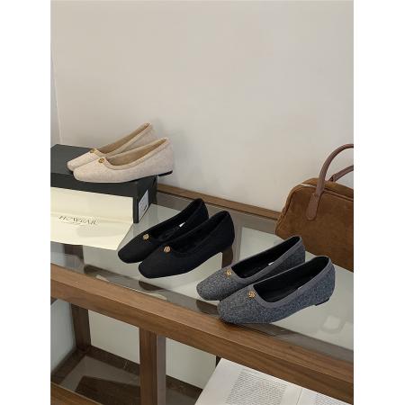 X-32941# 新款山茶花内增高保暖单鞋内里加毛 鞋子批发女鞋批发货源