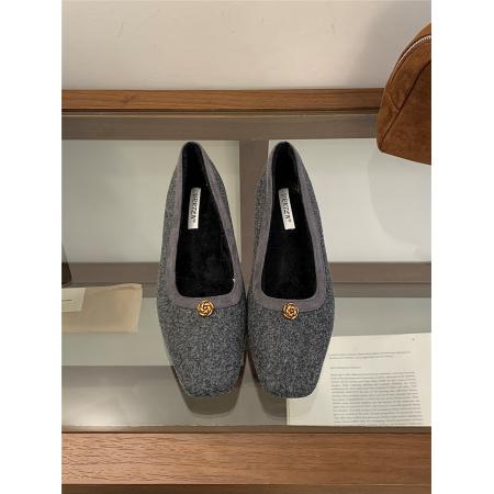 X-32941# 新款山茶花内增高保暖单鞋内里加毛 鞋子批发女鞋批发货源