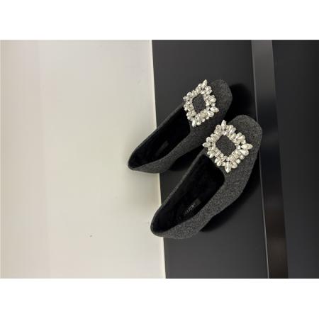 X-32942# 新款内里加毛升级版方扣水钻 鞋子批发女鞋批发货源