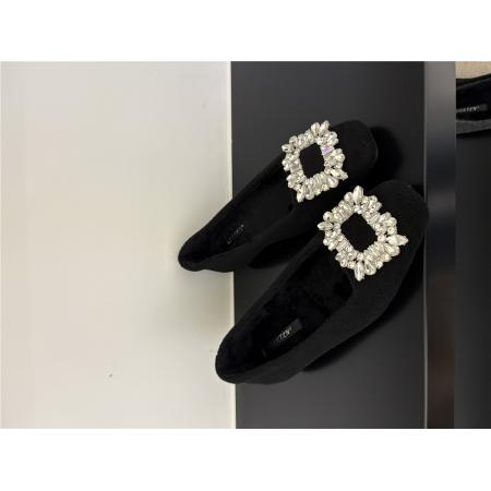 X-32942# 新款内里加毛升级版方扣水钻 鞋子批发女鞋批发货源