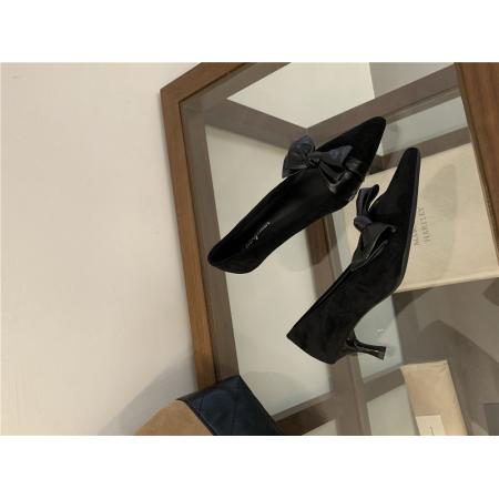 X-32949# 蝴蝶结高跟单鞋细跟性感 鞋子批发女鞋批发货源