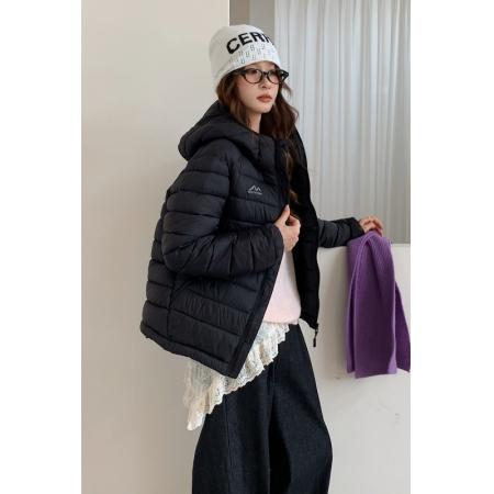 FA47185# 大码棉服女冬季新款轻薄连帽小棉袄韩版宽松时尚保暖棉衣外套  服裝批發女裝批發服飾貨源