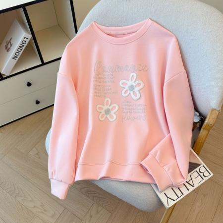 FA47199# 日常休闲卫衣新款时尚百搭简约舒适宽松外套女  服裝批發女裝批發服飾貨源