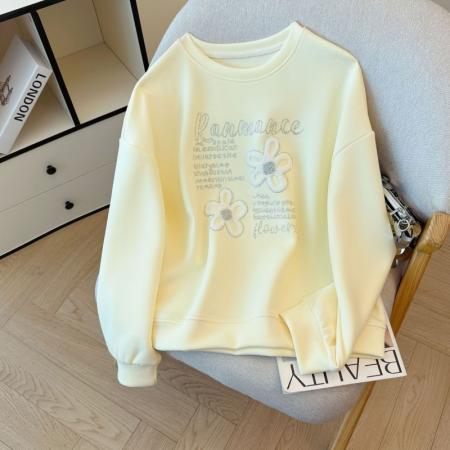 FA47199# 日常休闲卫衣新款时尚百搭简约舒适宽松外套女  服裝批發女裝批發服飾貨源