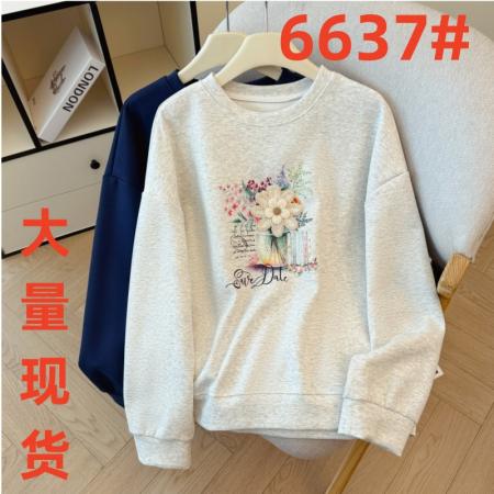 FA47202# 日常休闲卫衣新款时尚百搭简约舒适宽松外套女  服裝批發女裝批發服飾貨源