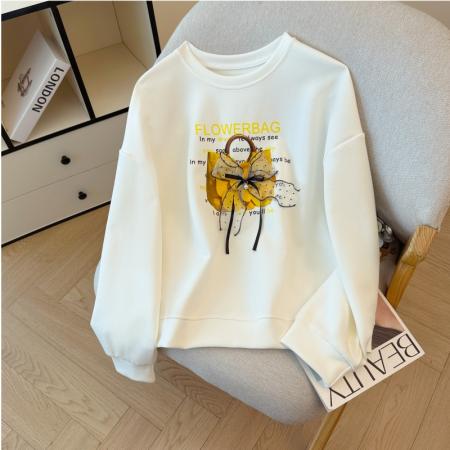 FA47203# 日常休闲卫衣新款时尚百搭简约舒适宽松外套女  服裝批發女裝批發服飾貨源