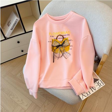 FA47203# 日常休闲卫衣新款时尚百搭简约舒适宽松外套女  服裝批發女裝批發服飾貨源