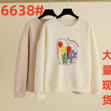 FA47204# 日常休闲卫衣新款时尚百搭简约舒适宽松外套女  服裝批發女裝批發服飾貨源