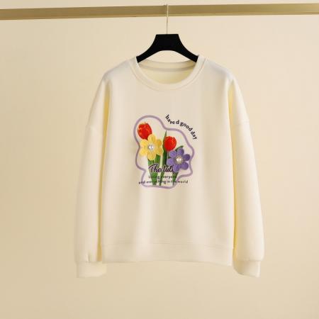 FA47204# 日常休闲卫衣新款时尚百搭简约舒适宽松外套女  服裝批發女裝批發服飾貨源