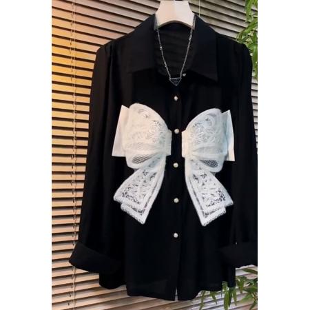 FA47262# 新款百搭网红遮肉甜美衬衫开衫轻奢上衣时尚显瘦衬衫上衣  服裝批發女裝批發服飾貨源