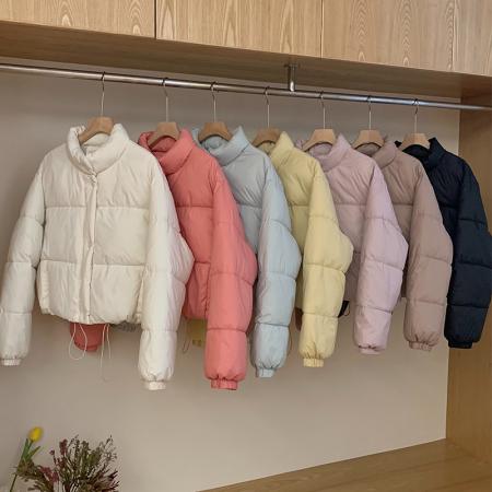 FA47273# 韩国东大门原版面包服女立领小个子短款羽绒棉服秋冬短款  服裝批發女裝批發服飾貨源