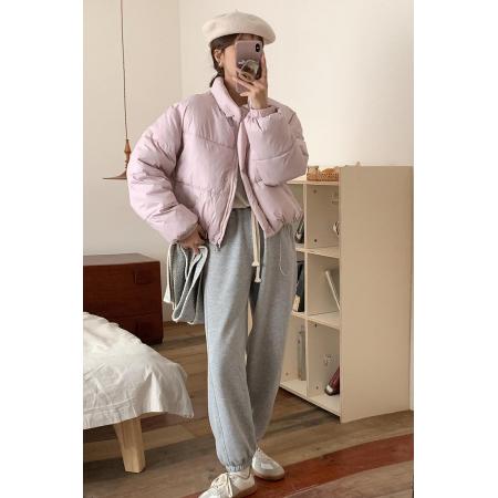 FA47273# 韩国东大门原版面包服女立领小个子短款羽绒棉服秋冬短款  服裝批發女裝批發服飾貨源